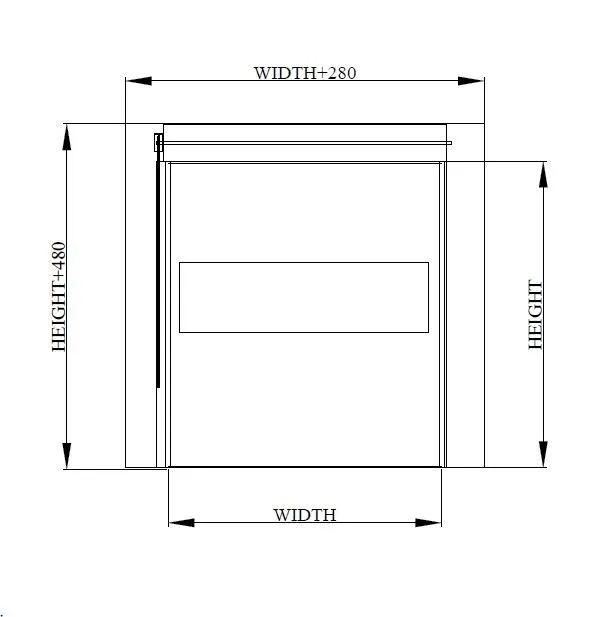 رسم هندسي - باب رول أوتوماتيكي سريع